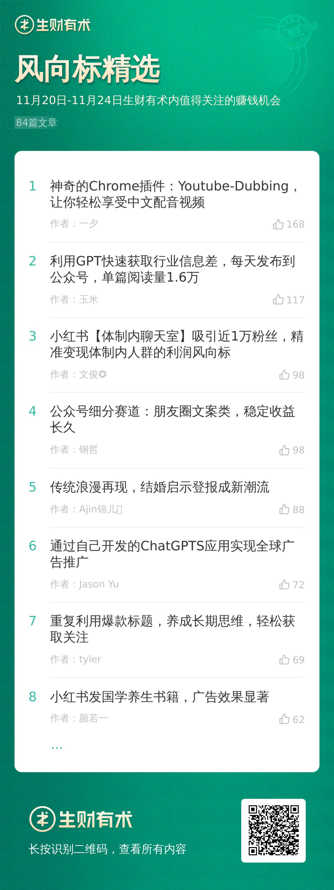 一口气做100张，小红书批量出图方法；如何出一本书畅销30万册丨生财周报